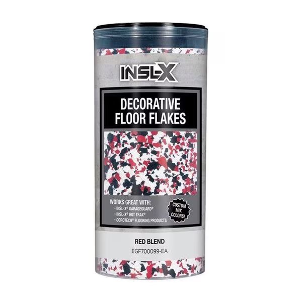 Insl-X 1895275 Flat Red Blend Decorative Color Flakes & Chips; 10 oz, Insl-X By Benjamin Moore, Mfr#: 1895275