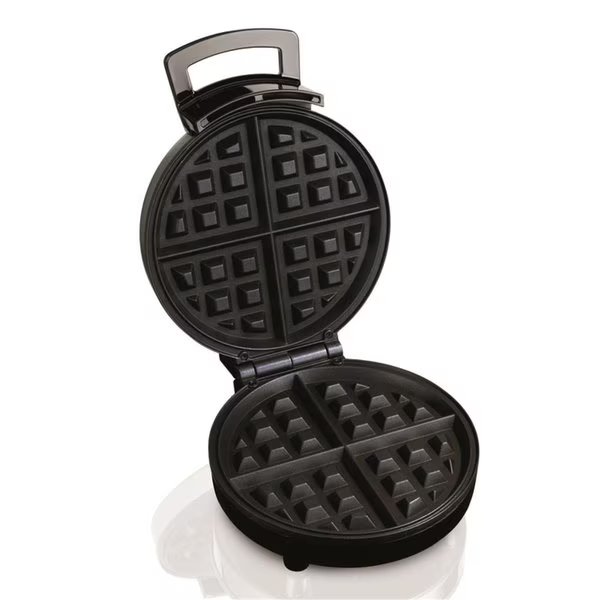 1 Waffle Stainless Steel Belgian Waffle Maker, Black & Silver, Razoredge, Mfr#: RA2514741