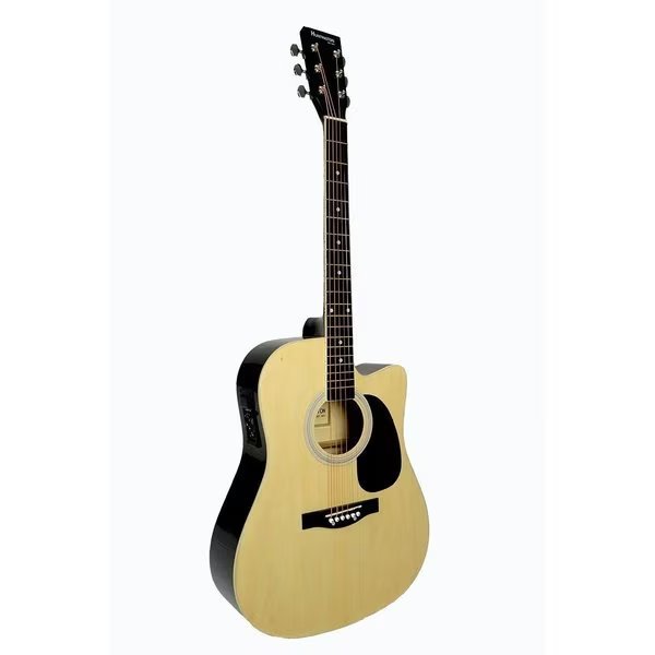 Bridgecraft USA GA415C-NT Huntington Dreadnought Cutaway Acoustic-Electric Guitar; Natural, Guidecraft, Mfr#: GA415C-NT