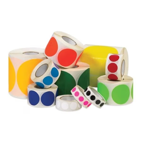 0.75 in. Purple Inventory Circle Labels - Roll of 500, Bondad, Mfr#: BO1701261
