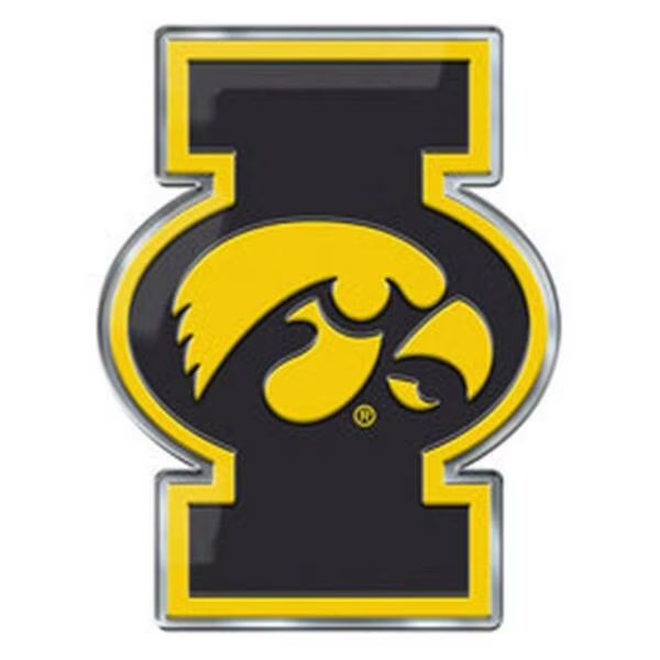 Iowa Hawkeyes Auto Emblem Color Alternate Logo, Team Promark, Mfr#: 8162026725