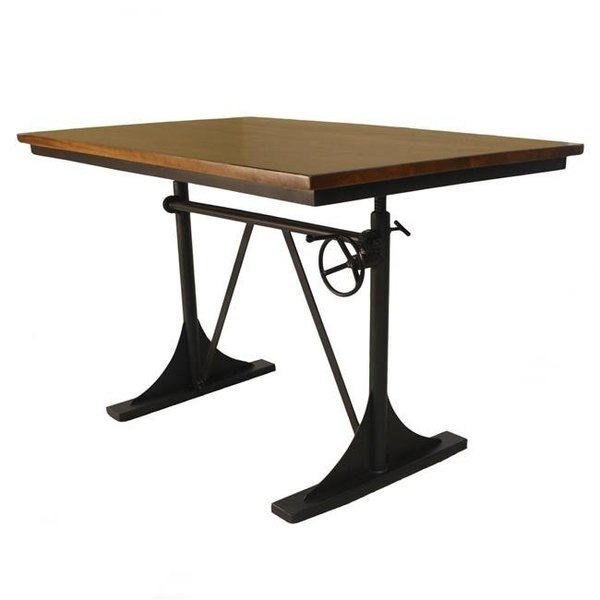 Carolina Cottage TSD3048ELMBLK Brio Adjustable Table; Elm & Black, Carolina Cottage, Mfr#: TSD3048ELMBLK
