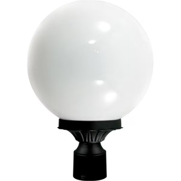 Dabmar Lighting GM240-B Powder Coated Cast Aluminum Post Top Light Fixture; Black - 16.81 x 11.75 x 11.75 in., Dabmar Lighting, Mfr#: GM240-B