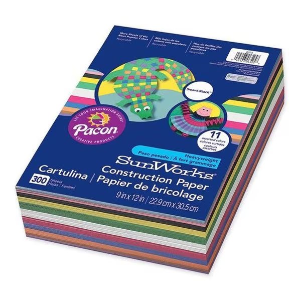Pacon PAC6525-2 Sunworks Construction Paper Smart Stack - Pack of 2, Pacon Corporation, Mfr#: PAC6525-2