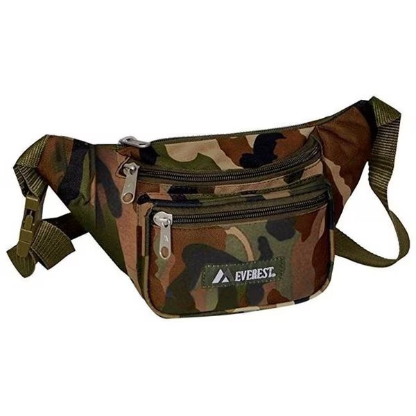 Everest C044KD-CAMO Woodland Camo Waist Pack - Camo, Everest, Mfr#: C044KD-CAMO