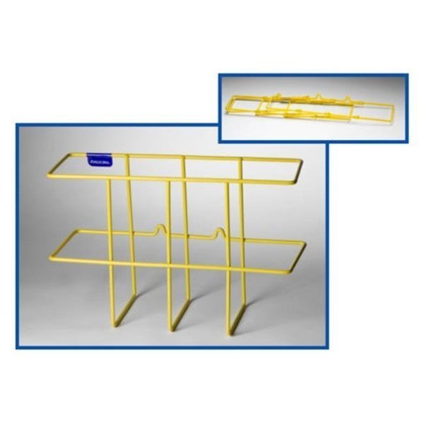Rackem Racks 3004 Collapsible 3-Ring Binder Rack - Yellow - 8.25 x 13.25 x 4.25 in., Rackem Racks, Mfr#: 3004
