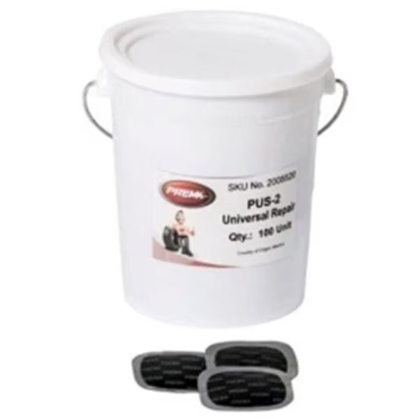 1.75 in. Pail Universal Square Tire Repair Patch - 100 Piece, Vortex, Mfr#: VO1362813