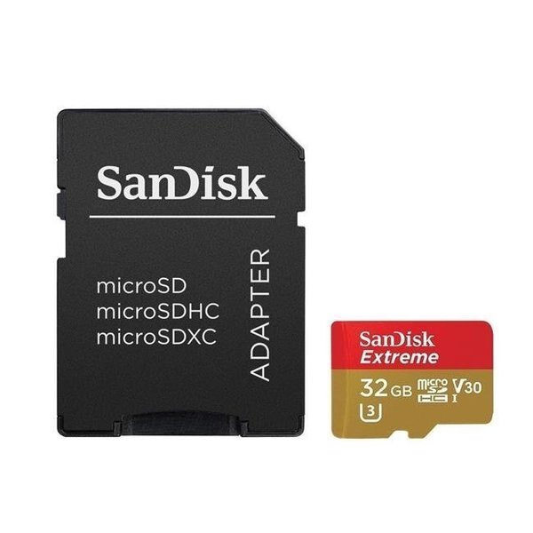 WDT - Retail Flash USB SDSQXVF-032G-AN6MA 32 GB Extreme MicroSDHC UHS-I 60 Mbps Card With Adapter, Wdt-Retail Flash Usb, Mfr#: SDSQXVF-032G-AN6MA