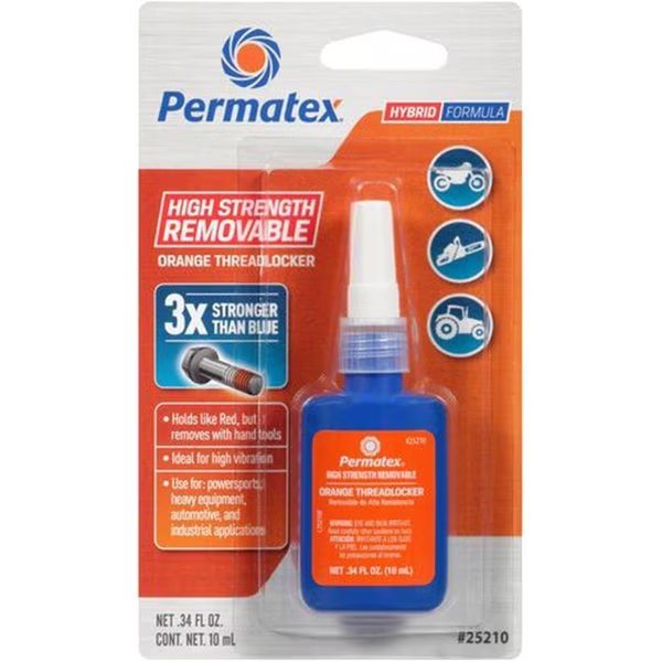 25210 High Strength Removable Orange ThreadLocker, Permatex, Mfr#: P13-25210