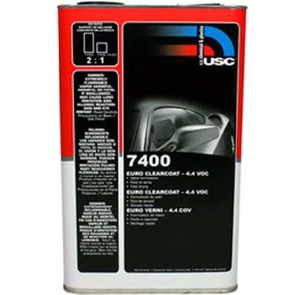 U. S. Chemical & Plastics USC-7425-25 4.4 VOC Slow Activator Euro Clearcoat, U.S. Chemical & Plastics, Mfr#: USC-7425-25