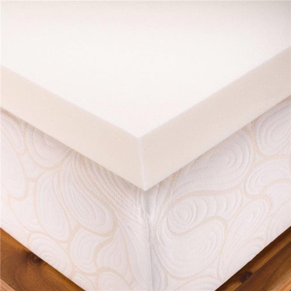 Memory Foam Solutions UBSPUMK2805 5 in. Thick King Size Medium Firm Conventional Polyurethane Foam Mattress Pad Bed Topper, Memory Foam Solutions, Mfr#: UBSPUMK2805