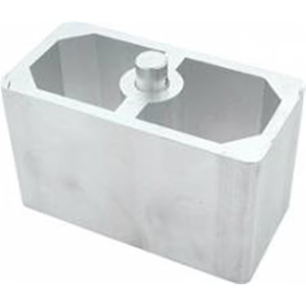 3 x 2.5 x 5 in. Cast Aluminum Lowering Block - 0.56 in. Pin Diameter, Allstar, Mfr#: ALL56134