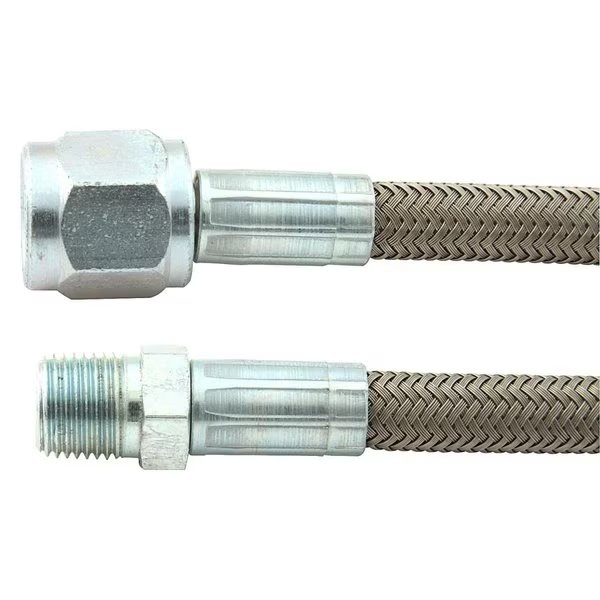 18 x 0.12 in. NPT -4 AN No. 4 Straight Braided Brake Line, Allstar, Mfr#: ALL46420-18