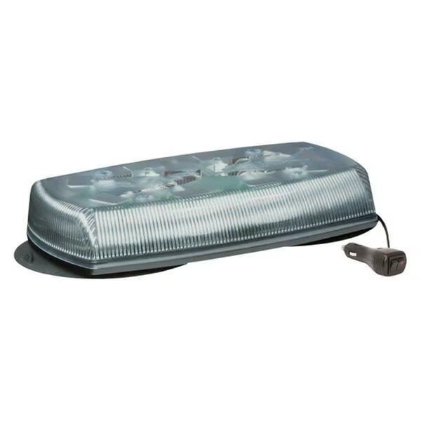 15 in. LED Clear Lens Emergency Light with Vacuum-Magnet Mount, Amber, Ecco, Mfr#: ECC5580CA-VM