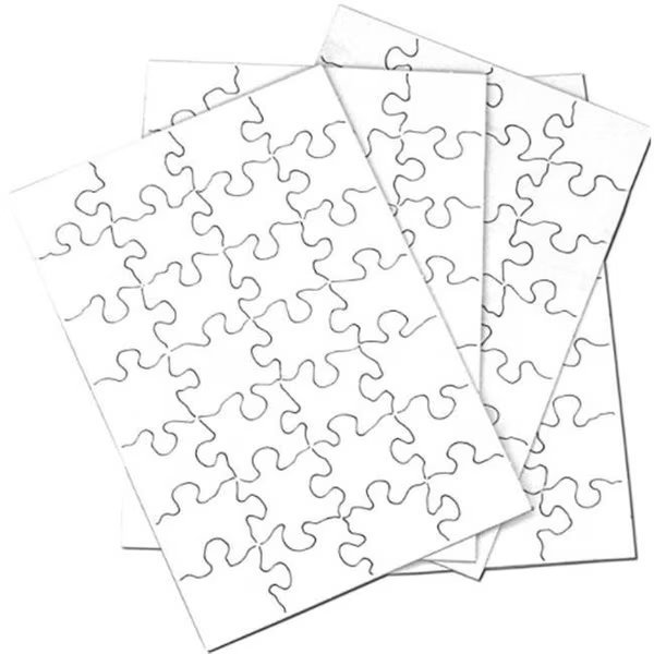 Inovart 2745 5 .5 x 8 in. Puzzle-It Blank Puzzles with Envelopes & 24 Puzzles Per Pack; White - 28 Piece, Inovart, Mfr#: 2745