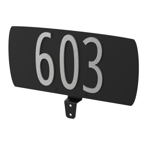 6.9 in. Address Plate for PostboxBlack, Spira Mailbox, Mfr#: SPA-A002BLK