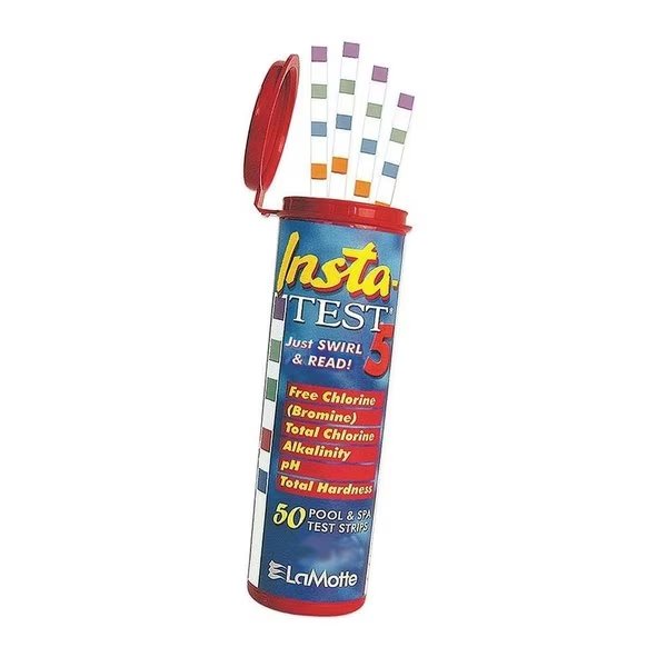 La Motte 2977-12-PT La Motte Insta-Test5 Chlorine & Bromine Total Chlorine PH Alkaline & Hardness Water Testing Test Strips; 50 Count, La Motte, Mfr#: 2977-12-PT