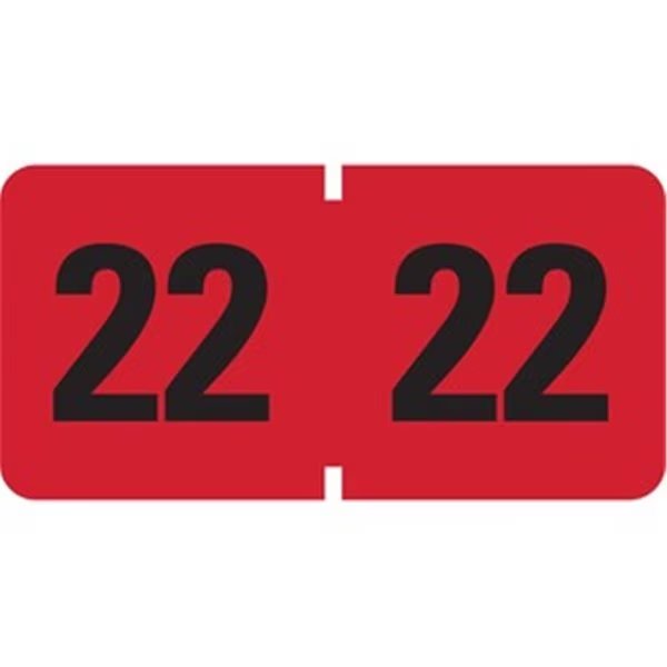 ETYJ Color-Coded Year 2022 Label Roll, Made-To-Stick, Mfr#: MA1878547