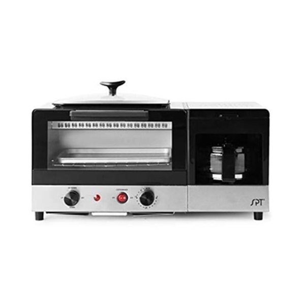 SPT BM-1120B 3-in-1 Breakfast Maker - Stainless Steel; Black, Spt, Mfr#: BM-1120B