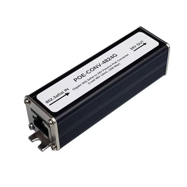 802.3AT & BT to 24V 12W Passive Gige PoE Converter, Tycon Systems, Mfr#: TY481902