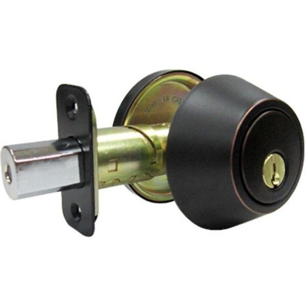 Taiwan Fu Hsing Industrial 222021 Tru-Guard Single Cylinder Deadbolt; Aged Bronze, Taiwan Fu Hsing Industrial, Mfr#: 222021