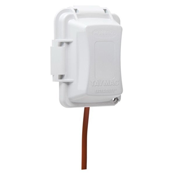 White 1 Gang Standard Outdoor or Outer Cover, Boombox, Mfr#: BO576021