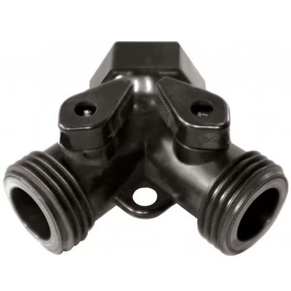 Green Leaf G3434YV Garden Hose Shut Off Valve - 0.75 in. FGHT x 0.75 in. MGHT - 2 Valve, Green Leaf, Mfr#: G3434YV