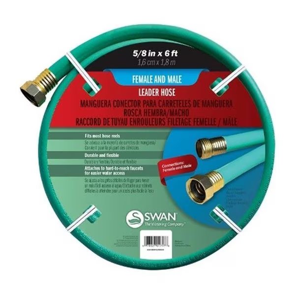 CLOLH5806FM PVC Leader Hose  Black - 0.62 in. x 6 ft., Protectionpro, Mfr#: PR716520