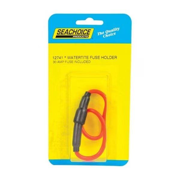 12741 0.25 x 1.25 in. 12 V 30 amp Fuse Holder, Seachoice, Mfr#: 8093437