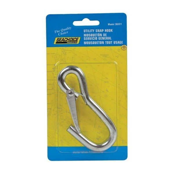 36551 4.25 in. Zinc Plated Utility Snap Hook, Seachoice, Mfr#: 8091902