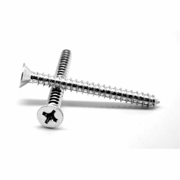 No.12 x 2.5 in. - FT Phillips Flat Head Type A Sheet Metal Screw, 18-8 Stainless Steel, 400PK, Asmc Industrial, Mfr#: 0000-111309-400