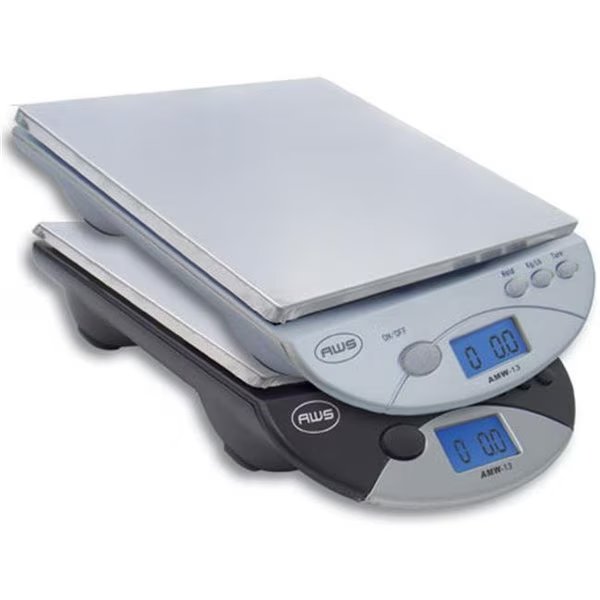 Amw13 Postal/Kitchen Scale 6Kg/13Lb, American Weigh Scales, Mfr#: AMW13-BK