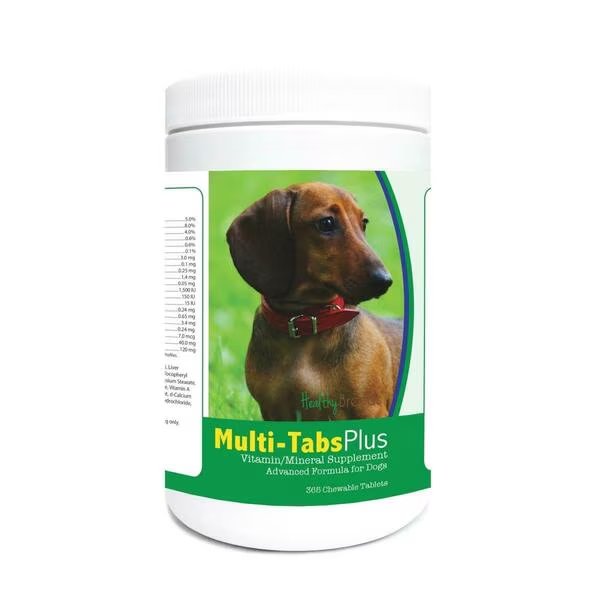 Dachshund Multi-Tabs Plus Chewable Tablets, 365PK, Healthy Breeds, Mfr#: 840235122740