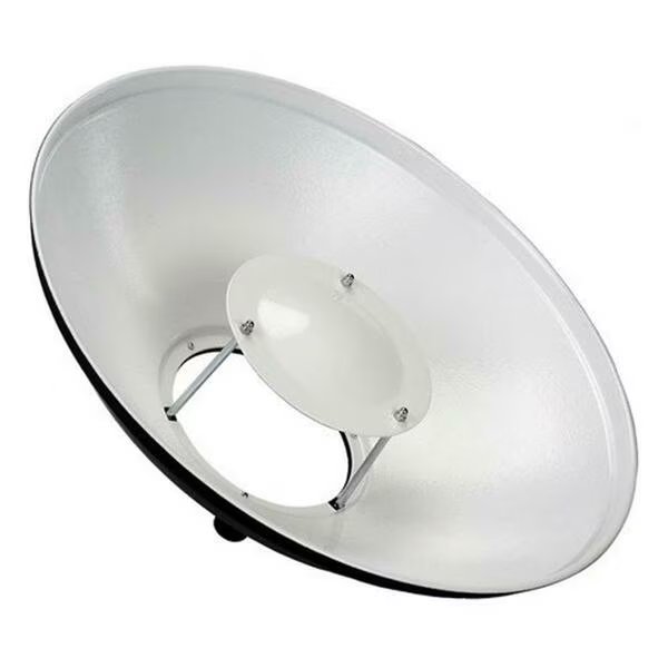 22 in. Pro Beauty Dish with Flash Speedring, Fotodiox, Mfr#: BD-Stnd-Flash-22in