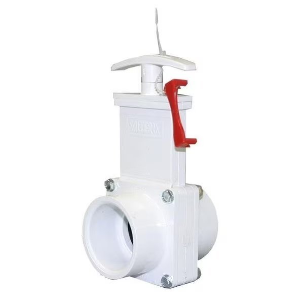 Gecko Alliance 6101X 1.5 in. Socket Pvc Gate Valve, Gecko Alliance, Mfr#: VAL6101