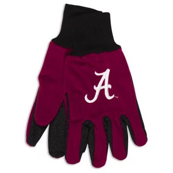 Alabama Crimson Tide Two Tone Gloves - Adult, Mcarthur Towels & Sports, Mfr#: 9960693954