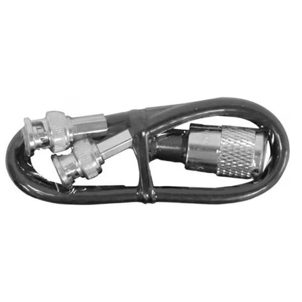 12 in. Dual Bnc Male To Pl259 Adaptor, Procomm, Mfr#: 1DHBN