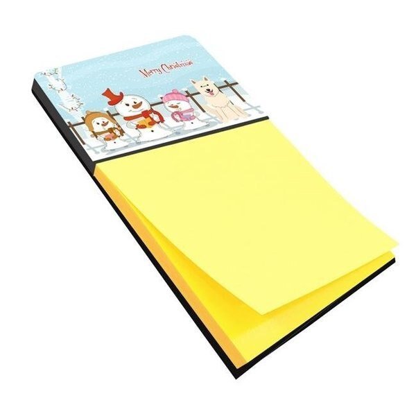 Carolines Treasures BB2376SN Merry Christmas Carolers White German Shepherd Sticky Note Holder, Carolines Treasures, Mfr#: BB2376SN