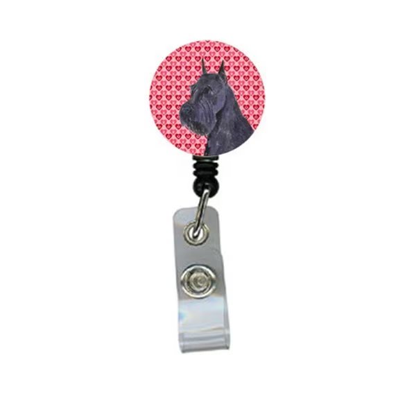Schnauzer Retractable Badge Reel Or Id Holder With Clip, Teachers Aid, Mfr#: TE235621