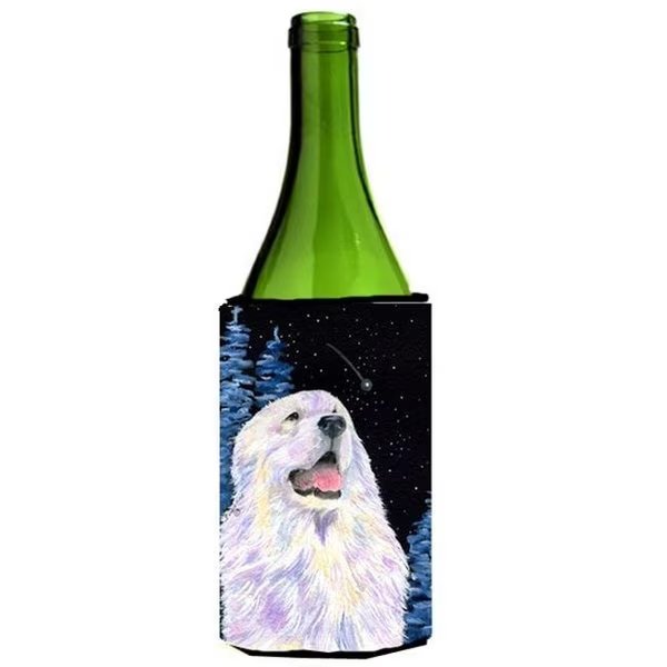 Carolines Treasures SS8466LITERK Starry Night Great Pyrenees Wine bottle sleeve Hugger - 24 oz., Carolines Treasures, Mfr#: SS8466LITERK