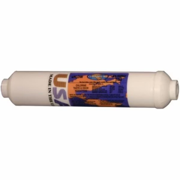 Commercial Water Distributing OMNIPURE-CL10ROT40-B Omnipure OMNIPURE-CL10ROT40-B Carbon Inline Water Filter - .25 in. FPT, Commercial Water Distributing, Mfr#: OMNIPURE-CL10ROT40-B
