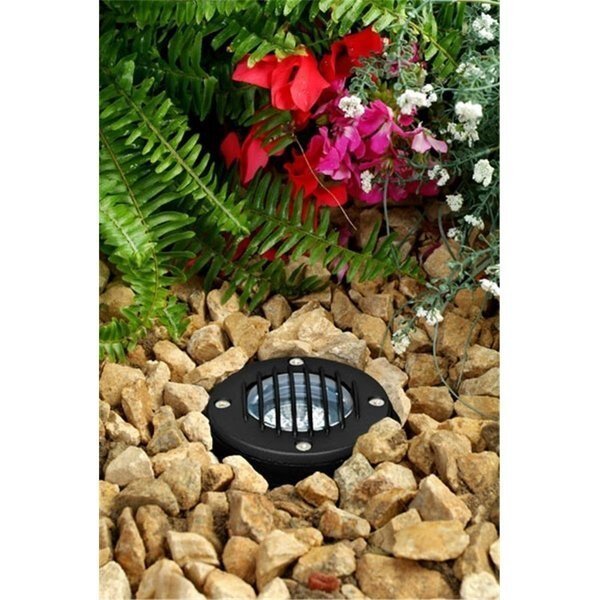 Cast Aluminum In-Ground Well Light with Grill, Black, Intense, Mfr#: IN2563093
