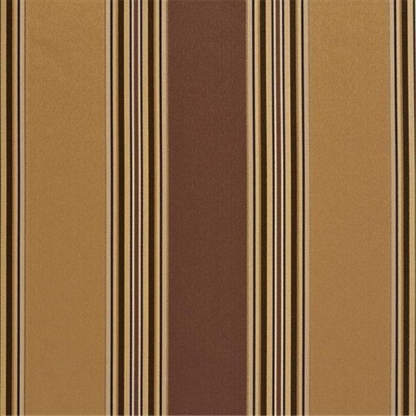 Designer Fabrics U0150C 54 in. Wide Brown And Gold Shiny Large And Thin Stripe Silk Satin Upholstery Fabric, Designer Fabrics, Mfr#: U0150C