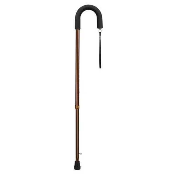 Mabis 502-1315-5400 Retractable Ice Tip Cane - Standard Grip - Bronze, Mabis, Mfr#: 502-1315-5400