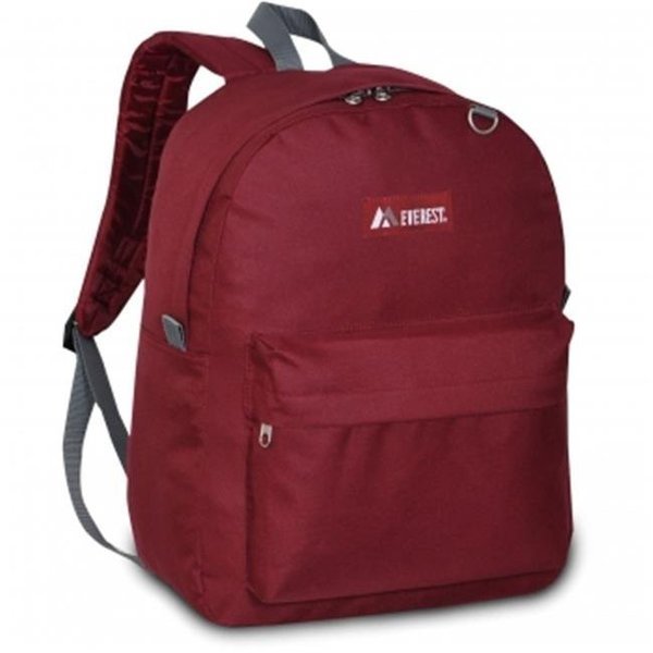Everest 2045CR-BURG Classic Backpack - Burgundy, Everest, Mfr#: 2045CR-BURG