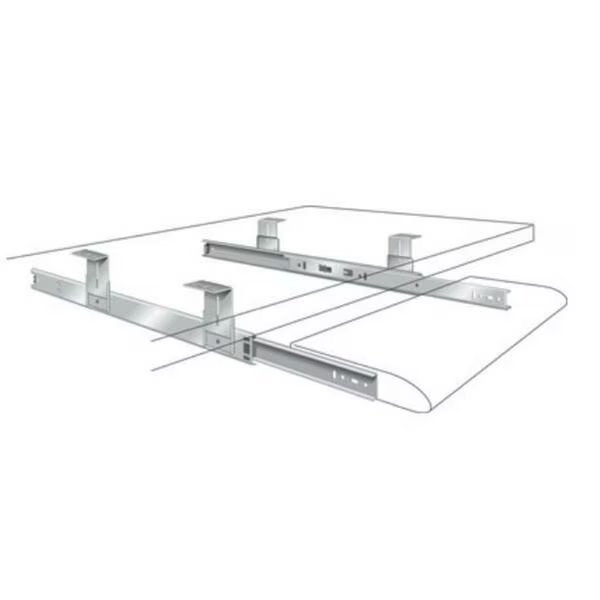 18 In. Variable Height Keyboard Slide 75Lb. - Black, Dendesigns, Mfr#: DE308509