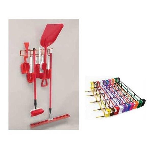 RackEm Racks 4041 26 in. 12-Hook Utility Rack - Yellow, Rack’Em Racks, Mfr#: 4041