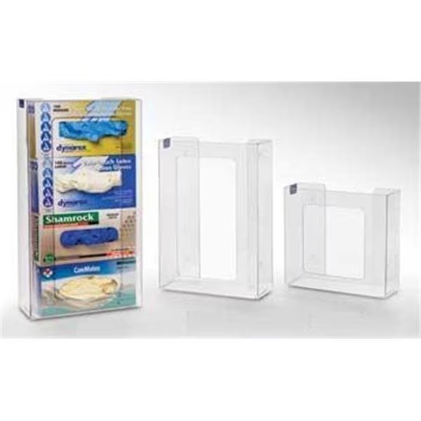 RackEm Racks 5105 3-Box Vertical Stacking Glove Dispensers - Clear Plastic, Rack’Em Racks, Mfr#: 5105