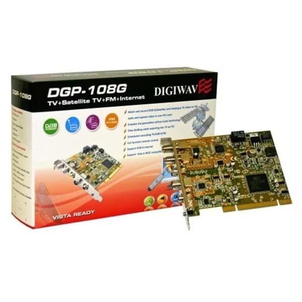 Homevision Technology DGP108G DVB-S PCI Card with FM- NTSC Turner All in One Card, Homevision Technology, Mfr#: DGP108G