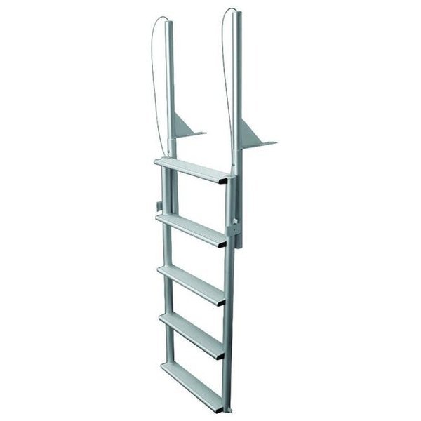 JIF MARINE EFL5-W 5-Wide Step Floating Dock Lift Ladder Anodized Aluminum, Jif Marine, Mfr#: EFL5-W